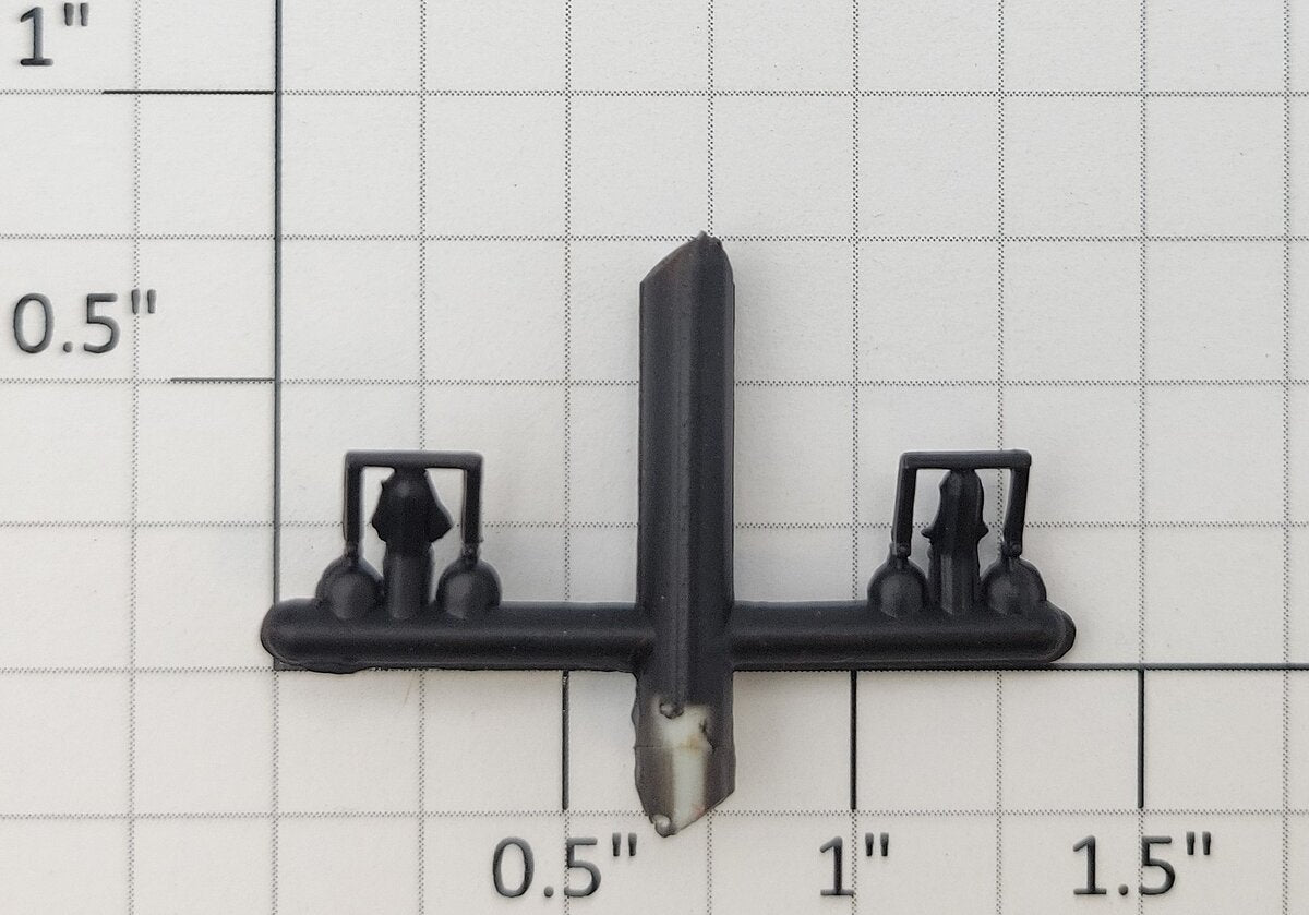 S-Helper 656-04-07-BK Reefer Black Plastic Roofwalk Support (Set of 2)