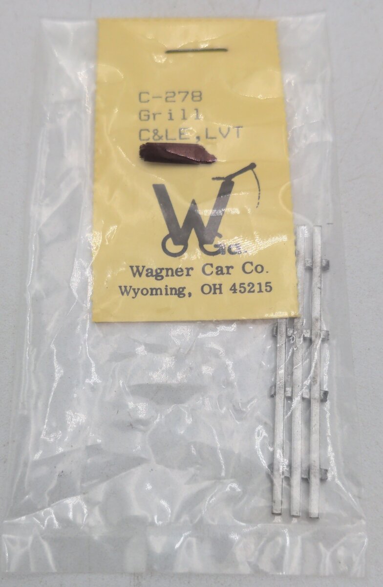 Wagner Car Co. C-278 O Scale Grill C&LE, LVT
