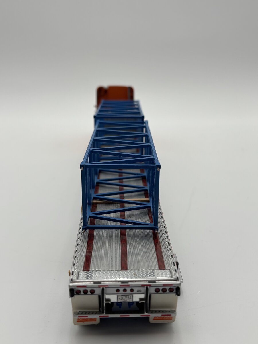 Sword Models 1:50 Scale Schneider Freightliner w/Flatbed Trailer & Boom Sections