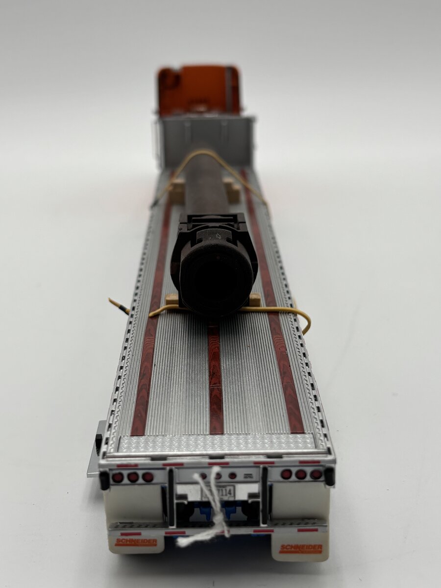 Sword Models 1:50 Scale Schneider Freightliner w/Flatbed & Steel Pipe Load