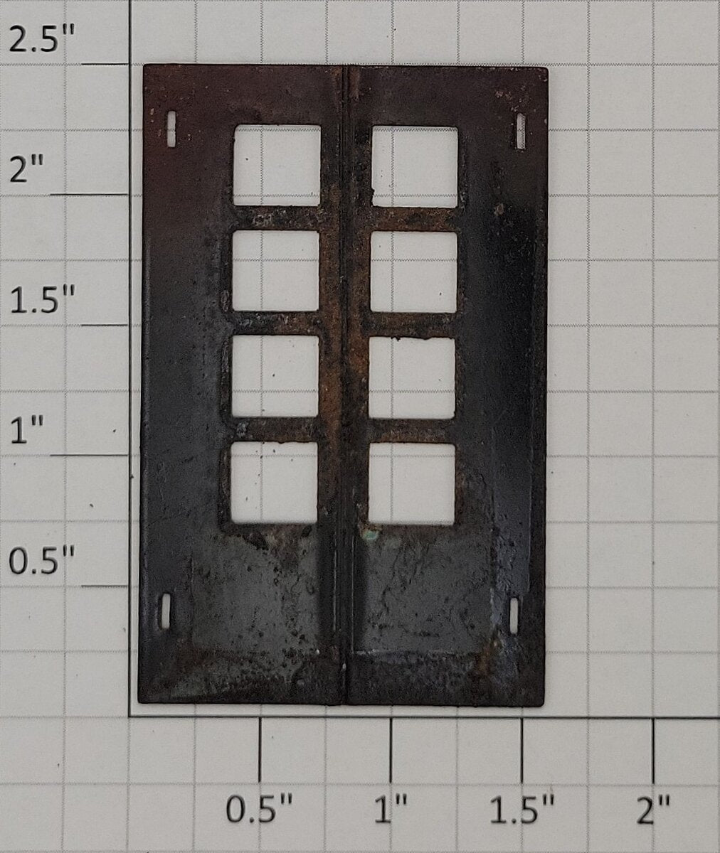 Lionel 127-2 Lioneltown Tinplate Station Black Front Door with Rust