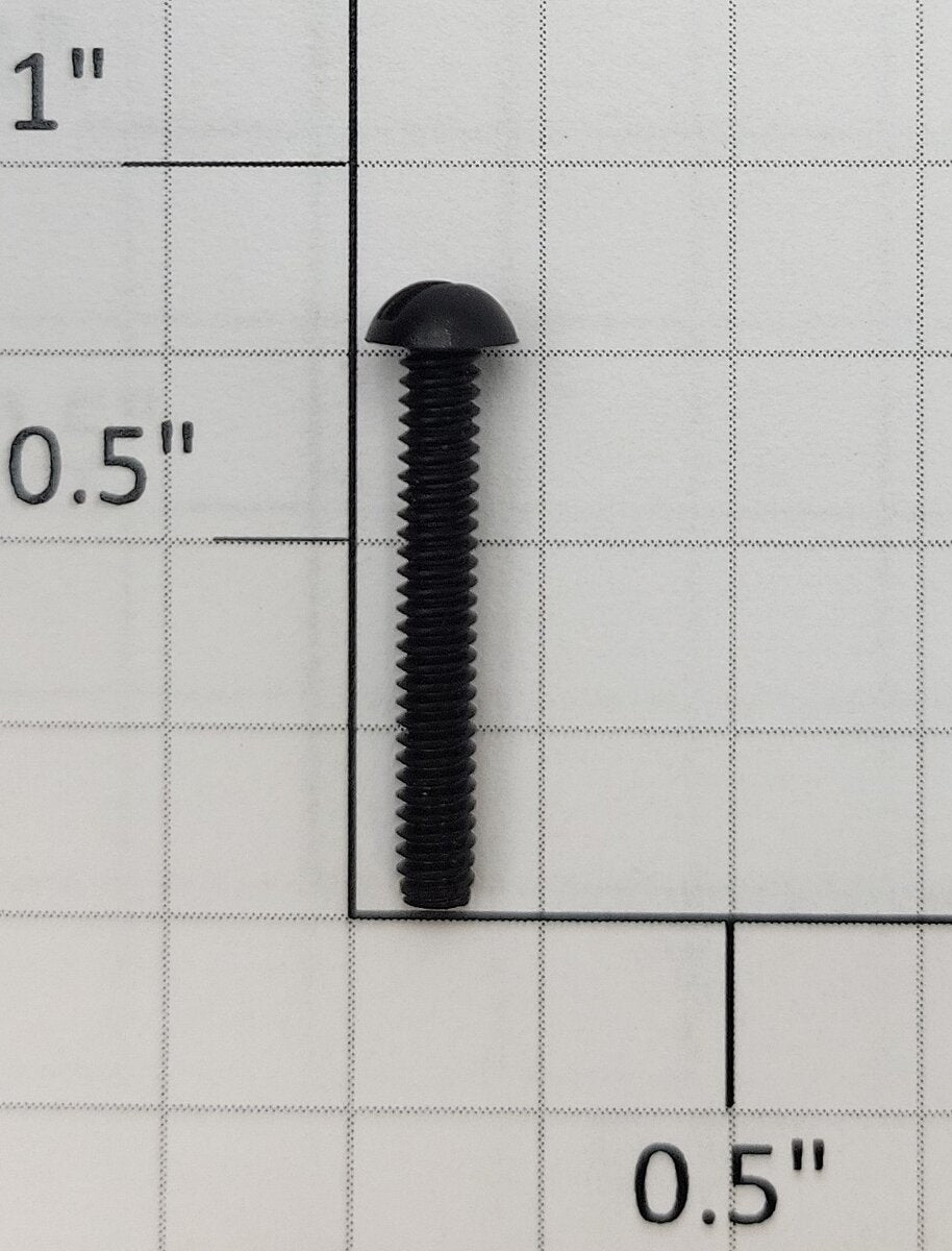 Lionel #4-40 x 3/4" Black Slotted Round Head Plastic Screw