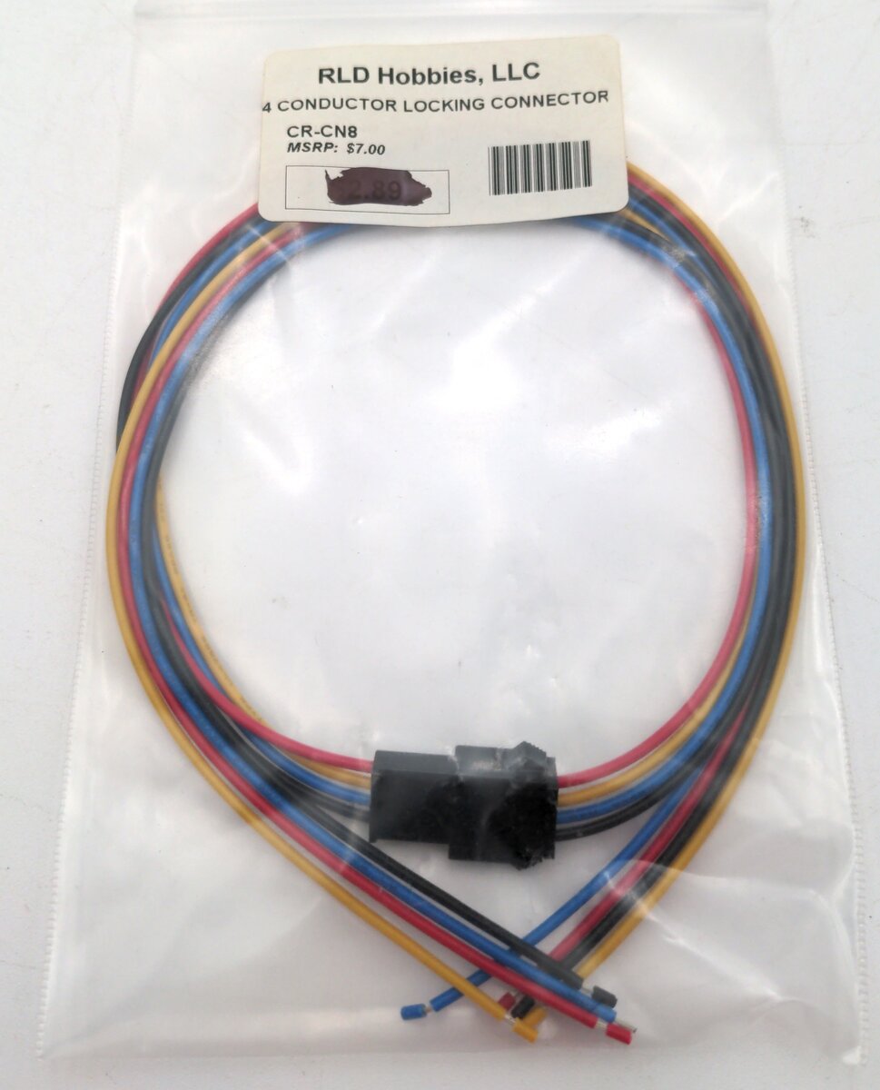 RLD Hobbies, LLC CR-CN8 4 Wire Conductor Locking Connector