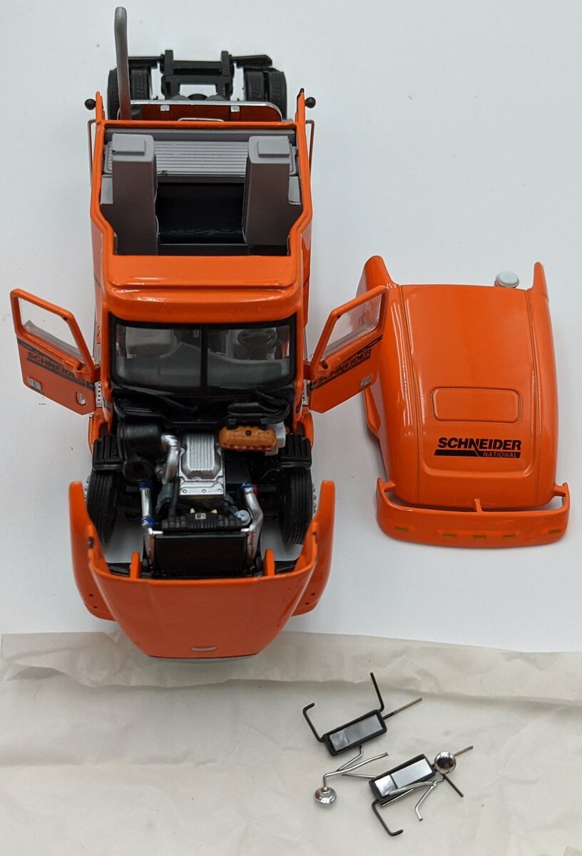 Sword Models 1:50 Scale Schneider Freightliner & Flatbed w/Wood Beam Load