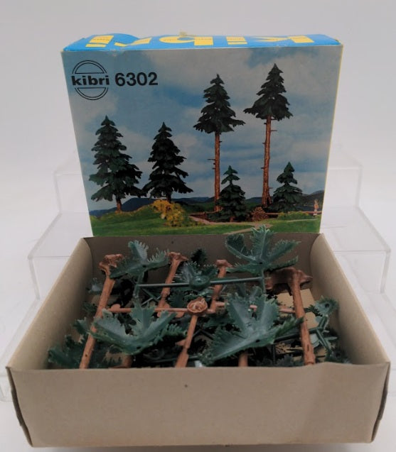 Kibri B-6302 Assorted Sizes Trees Plastic Kit