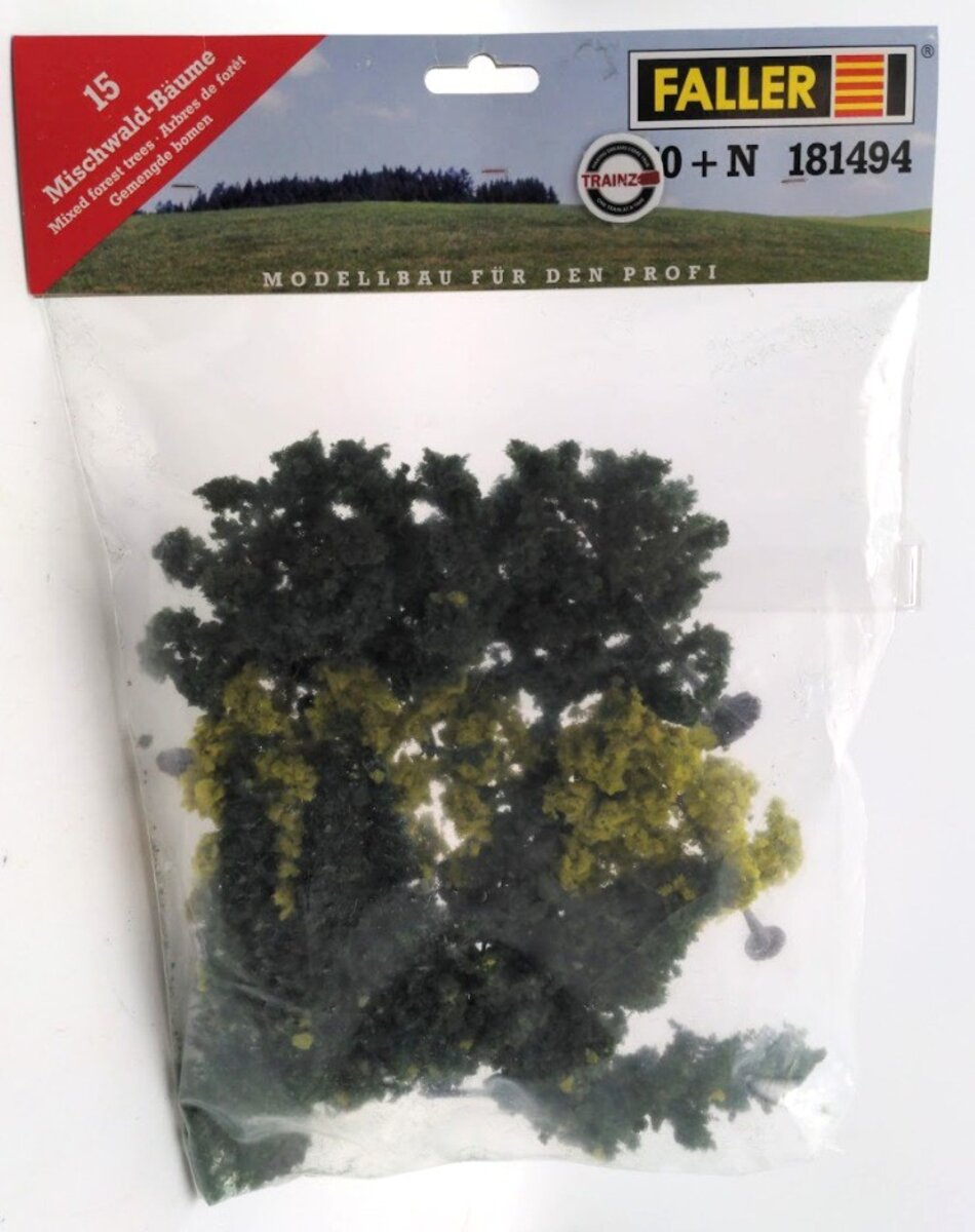 Faller 181494 HO / N Scale Mixed Forest Tree (Pack of 15)