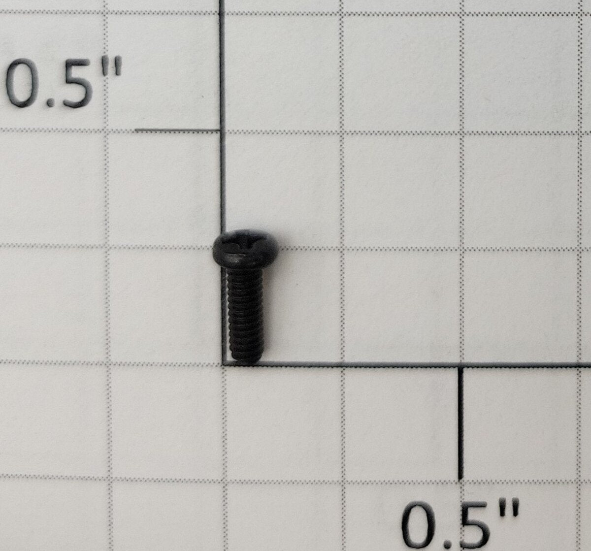S-Helper M2-0.40 x 7/32" Metric Black Pan Head Phillips Machine Screw