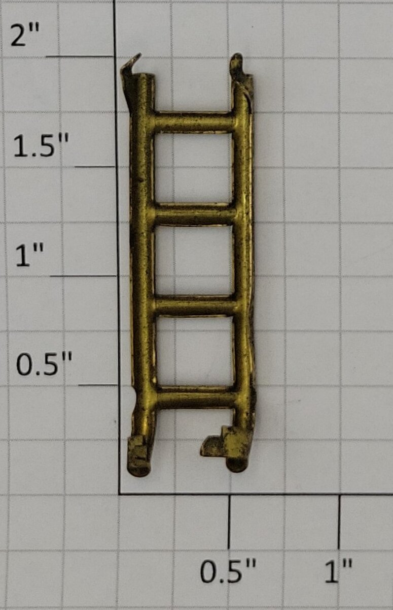 Lionel 815-5 O Gauge Prewar Brass 4-Rung Tank Car Ladder #815, 2815