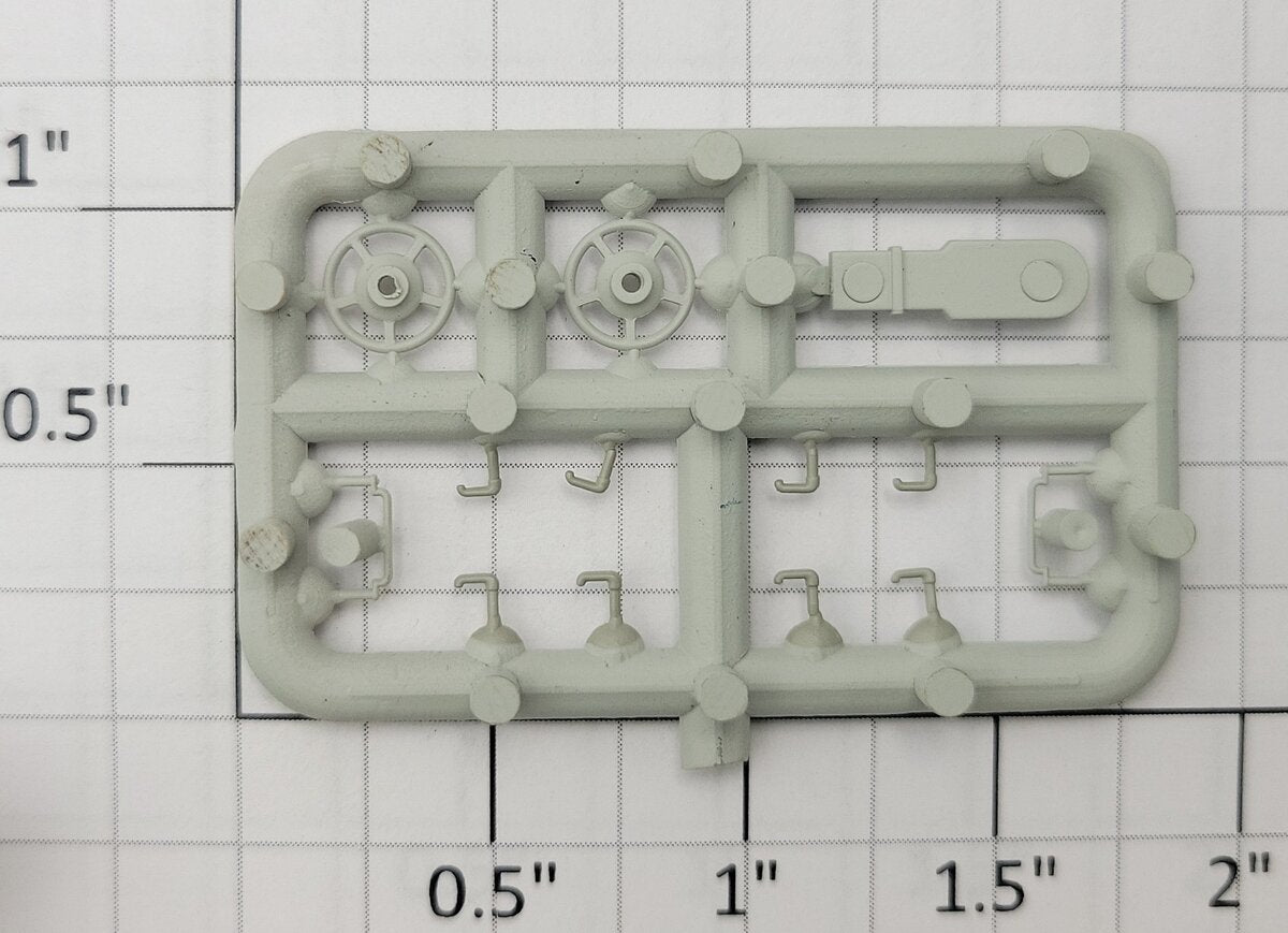 S-Helper 661-08-1 Unpainted Plastic Switcher Brake Wheel Trim Parts Sprue