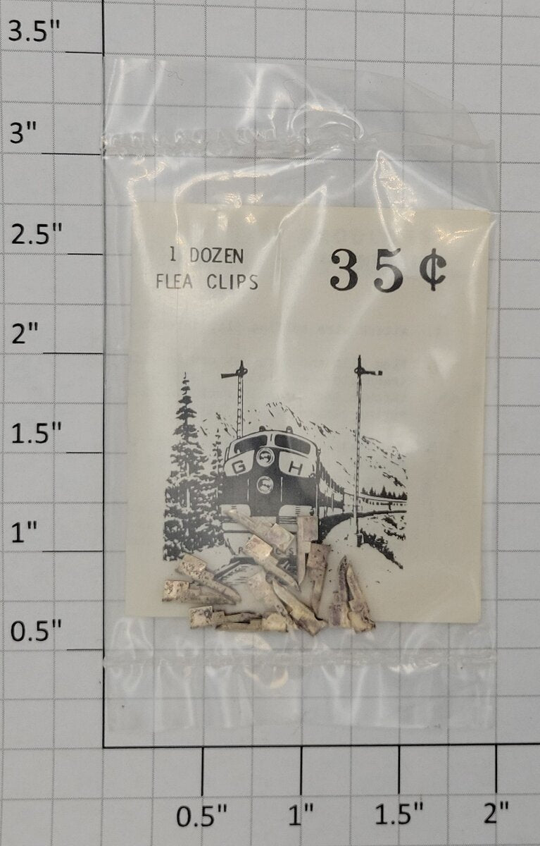 The Pushbutton People PP-0515- HO Scale Flea Clips (Bag of 12)