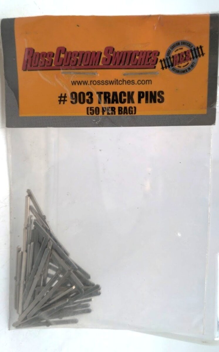 Ross 903 O Gauge Track Pins (Pack of 50)