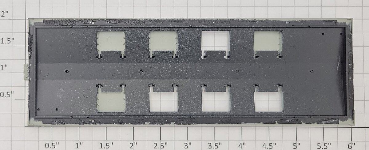 S-Helper 1278-05-10-G Gray Hopper Roof Missing Hatch Covers