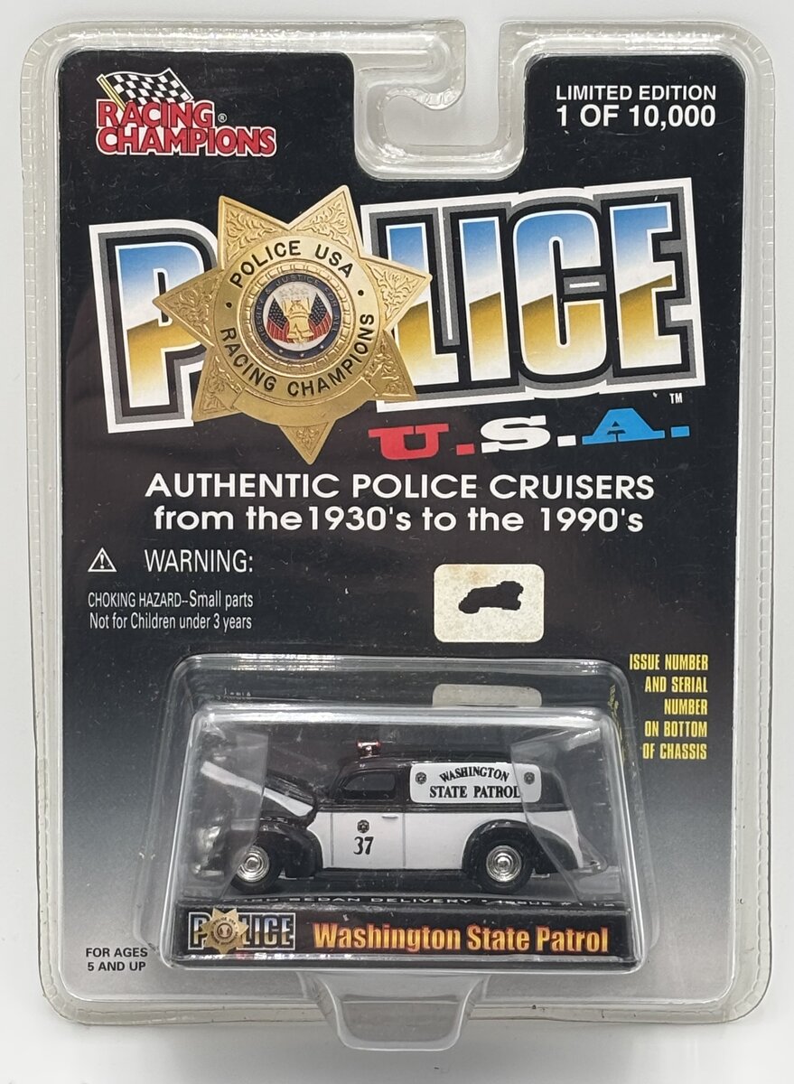Racing Champions 94700 1:64 Washington State Patrol 40 Ford Sedan Delivery