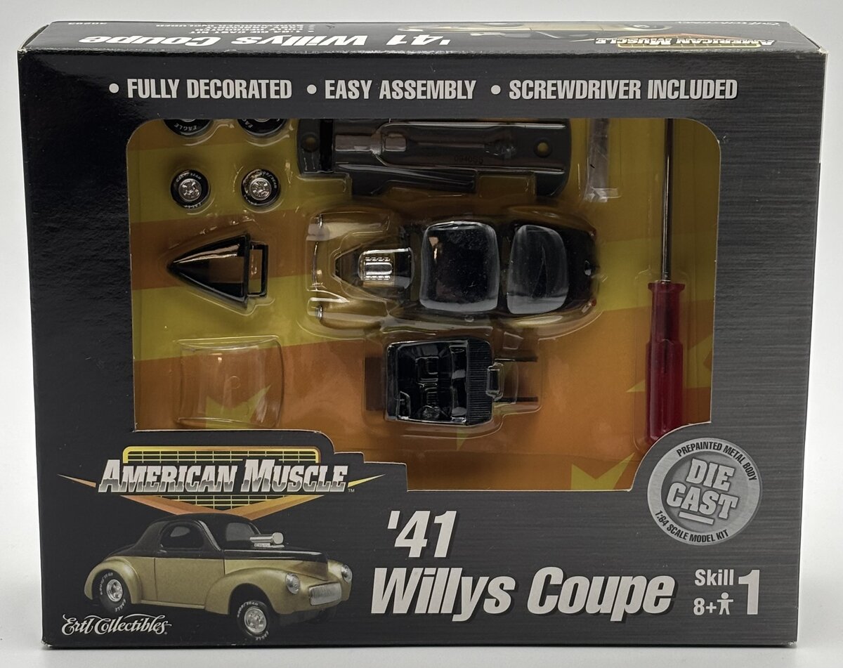 Ertl 30293 1:64 American Muscle '41 Willys Coupe Die-Cast Model Kit
