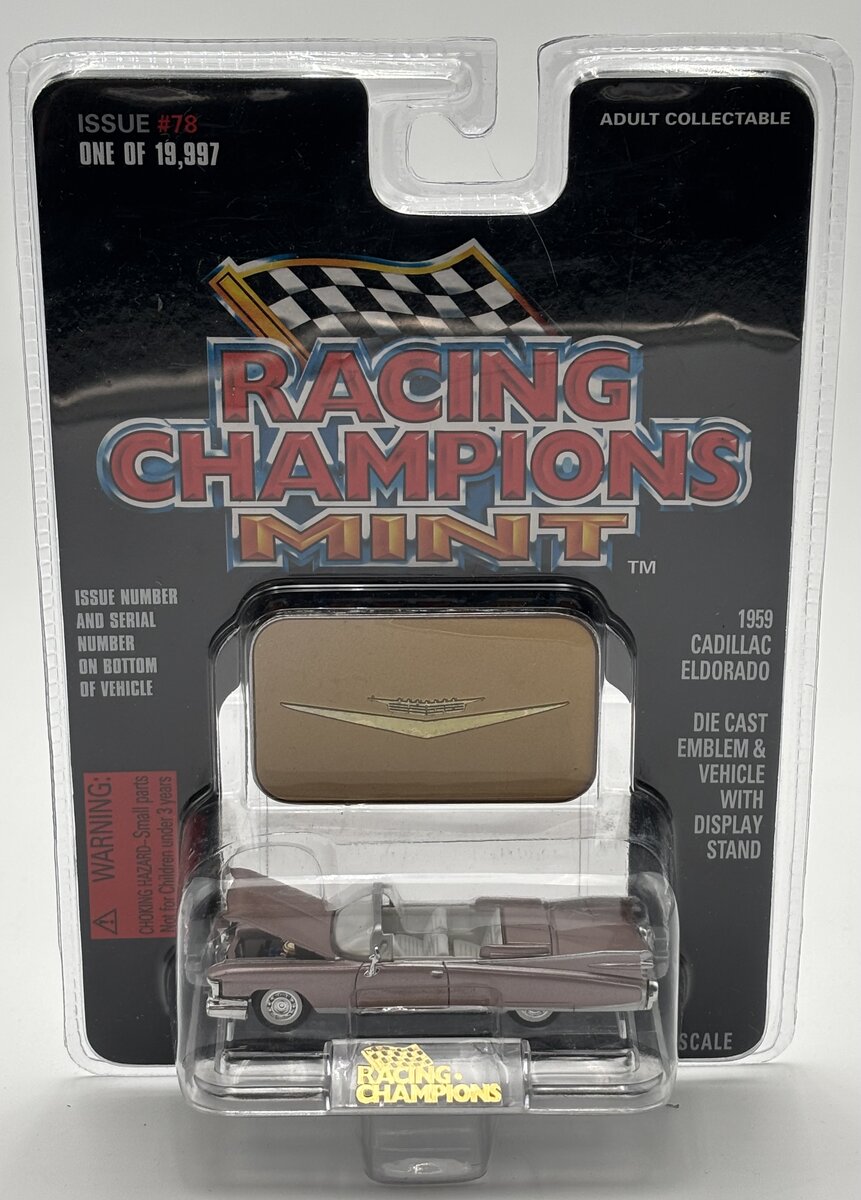 Racing Champions 08100-08131 1:69 #78 Rose Pink 1959 Cadillac Eldorado