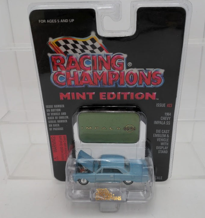Racing Champions 08100-08116 1:63 Scale #23 Light Blue 1964 Chevy Impala SS