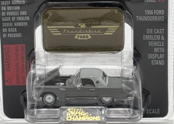 Racing Champions 08100-08108 1:56 Scale #16 Grey 1956 Ford Thunderbird Die Cast