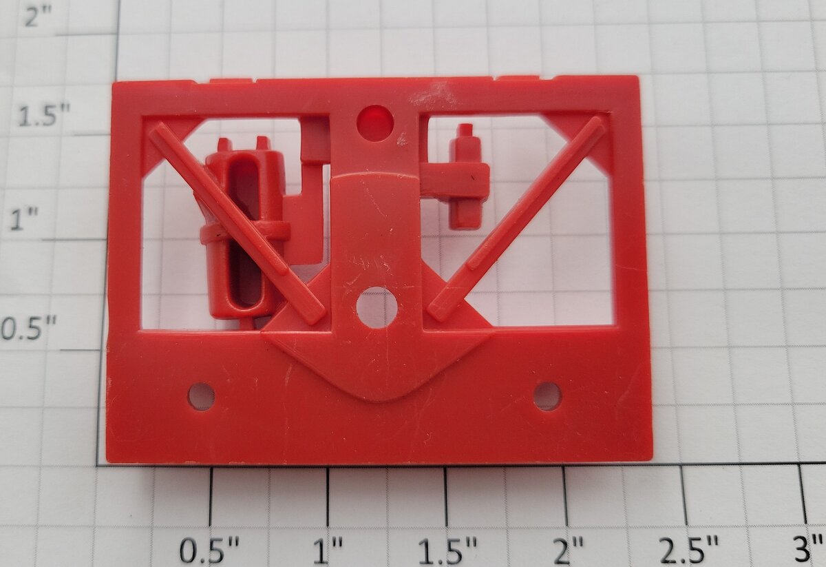 Lionel 12038-125 Red 3-Bay Hopper Rear Truck Brake Cylinder Bracket
