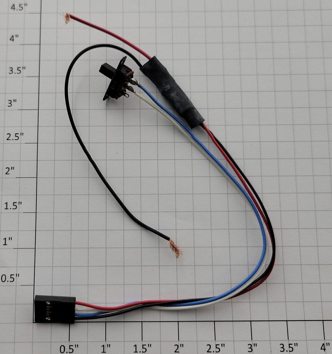 Lionel 18139-130 F3 B Unit Diesel 4-Pin Wiring Harness with 2-Position Switch