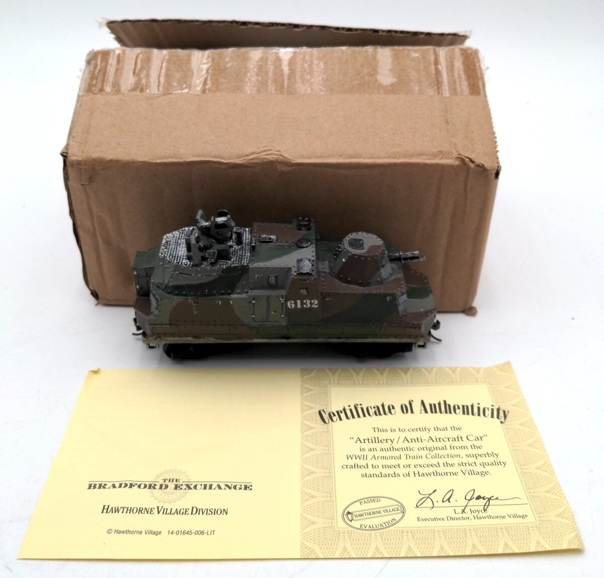 Hawthorne Village 6132 HO The Bradford Exchange Artillery/Anti-Aircraft Car