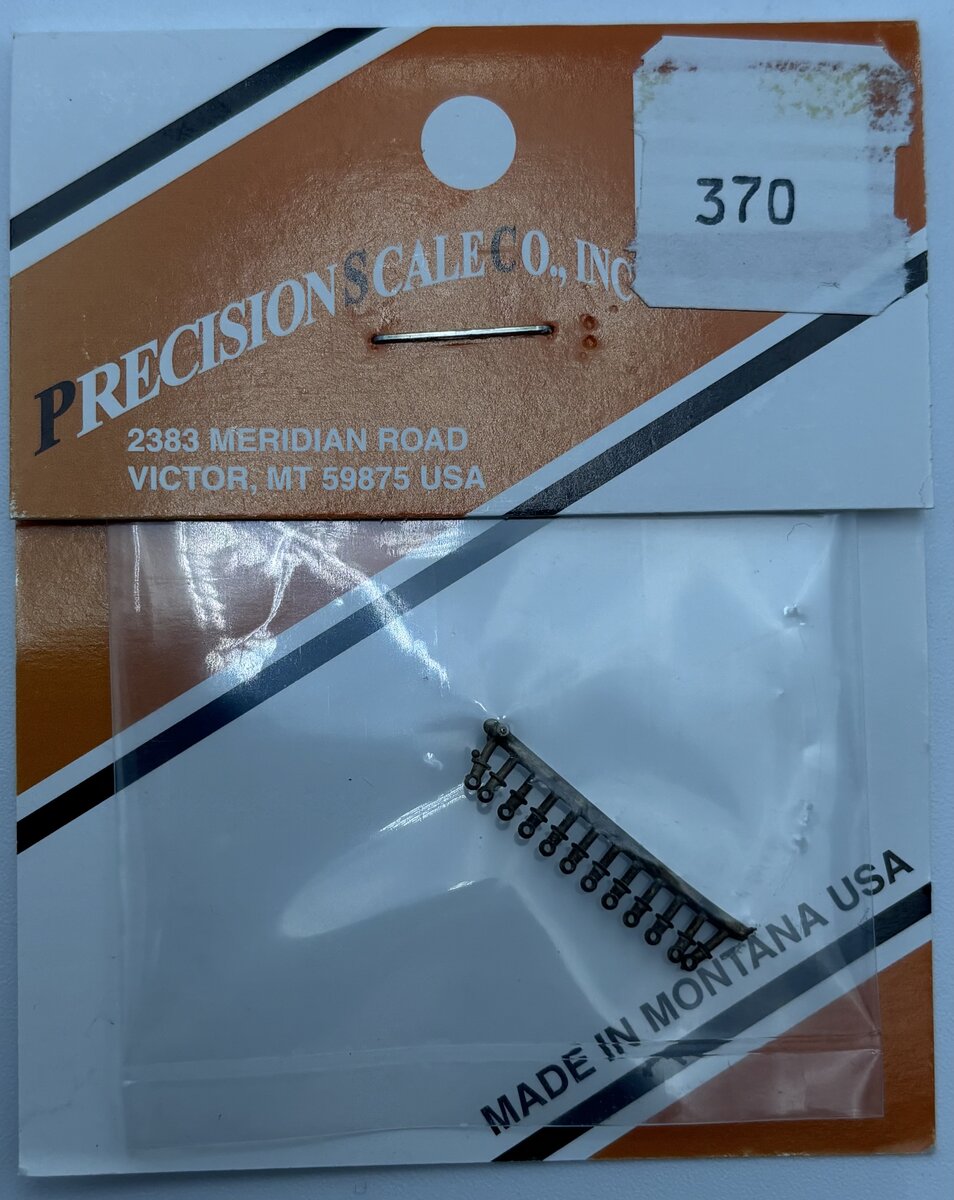 Precision Scale Co. 370 HO Stanchions, Handrail (Set of 12)
