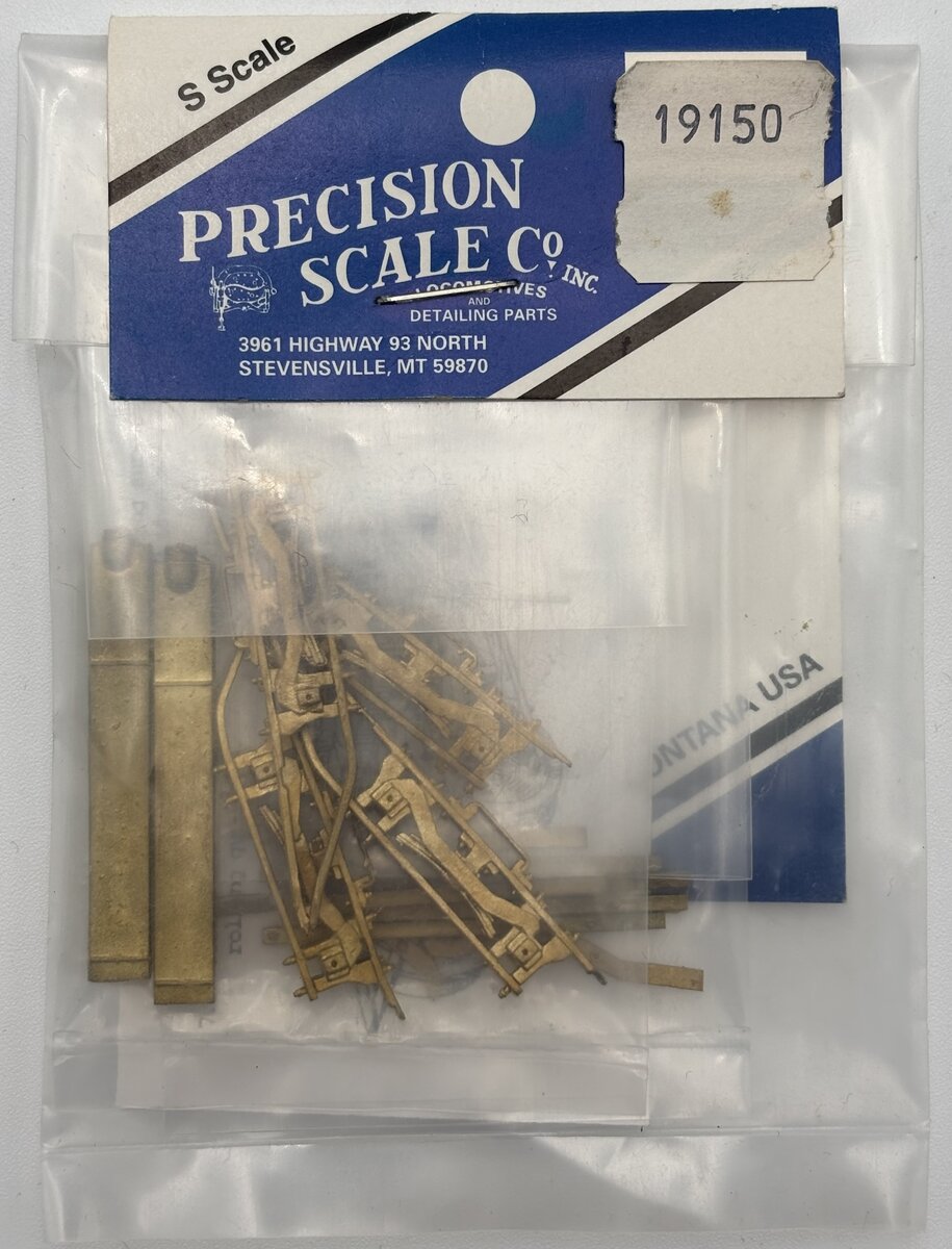 Precision Scale Co. 19150 S Scale Assortment Of Brass Detailing Parts