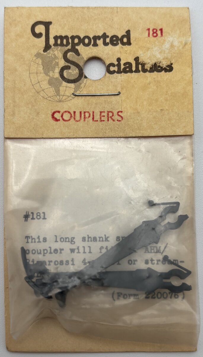 Imported Specialties 181 Muti-Scale Long Shank Snap-In Coupler