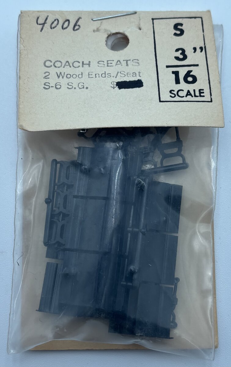Grandt Line 4006 S Coach Seats 2 Wood Ends/Seat