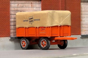 Sylvan Scale Models T035 HO 1939 Four-Wheel Freight Trailer Resin Kit