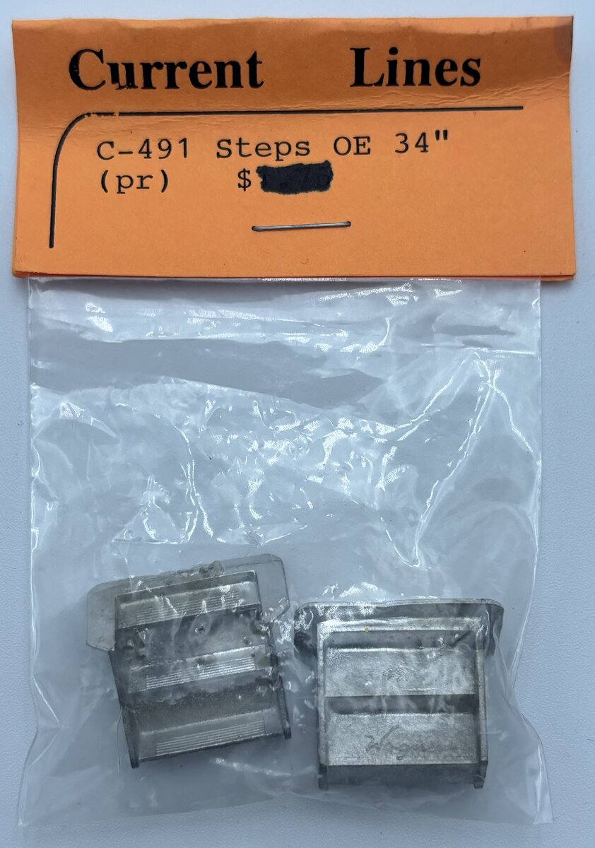 Current Lines C-491 O Scale Steps Open-Ended 34" (Pack of 2)