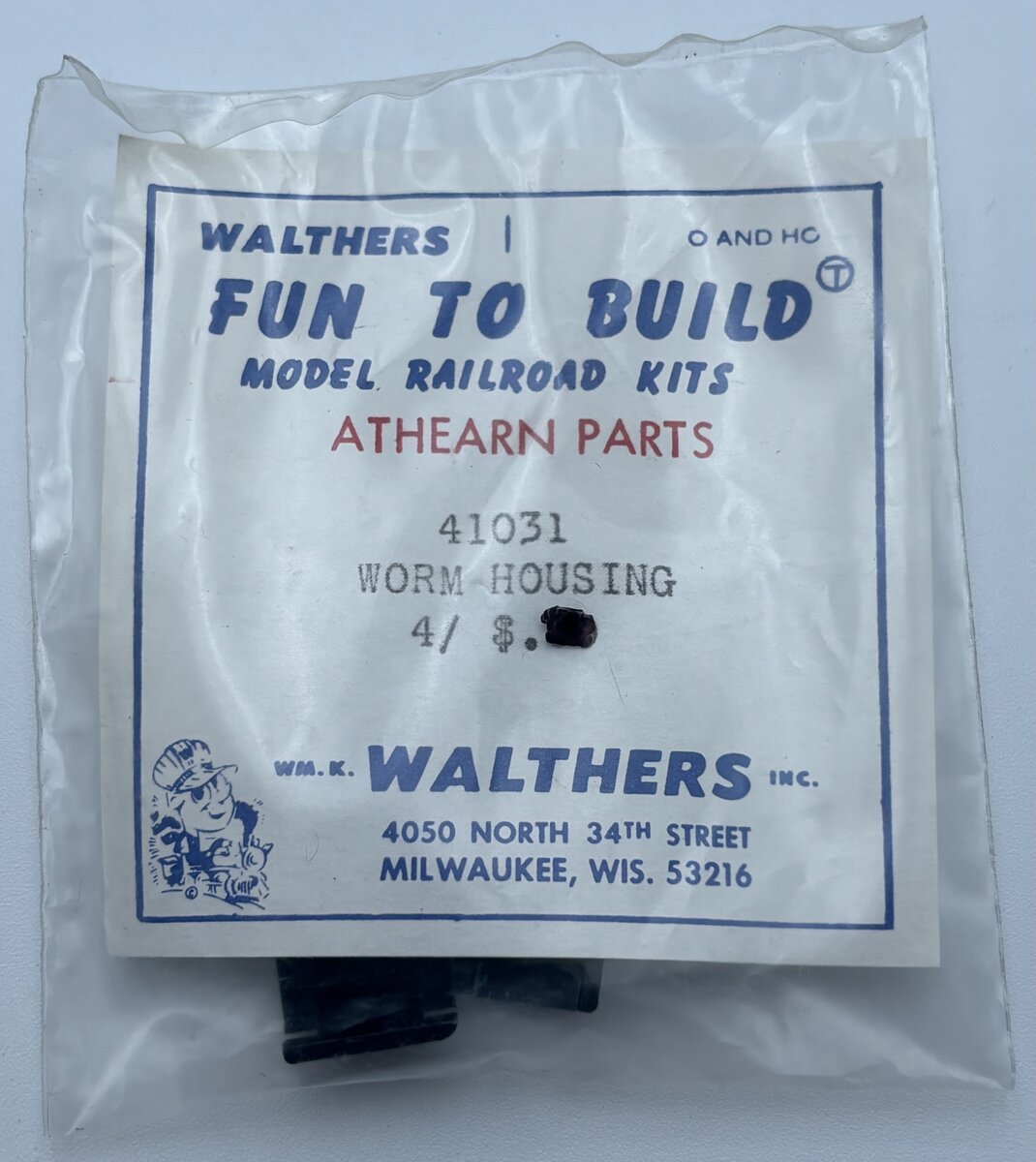 Walthers 41031 HO/O Worm Housing (Pack of 4)