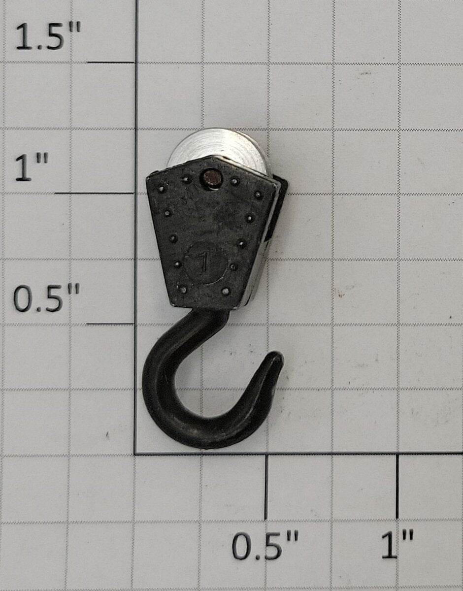 Acme 0529-20 O Gauge Crane Metal Hook and Pulley