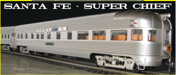 Golden Gate Depot O 1937 SFSC Super Chief 6-Car Passenger Set - 2-Rail