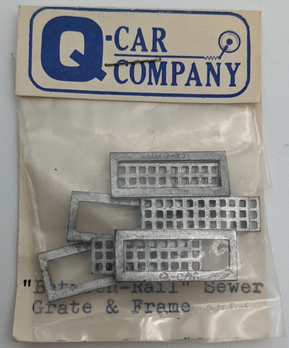 Q-Car Company CS180 Between-Rail Sewer Grate & Frame