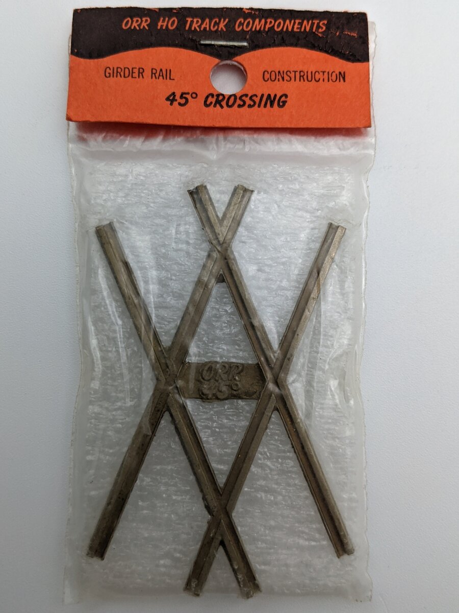 ORR HO Girder Rail 45 Degree Crossing