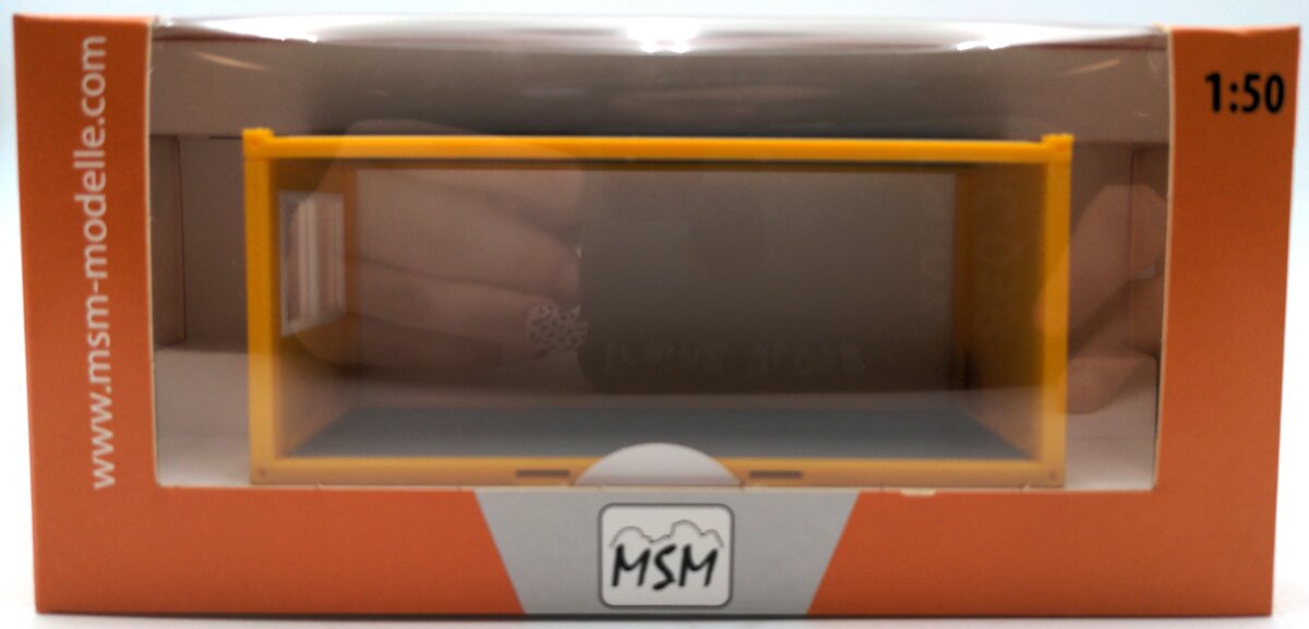 MSM MSM5510-01 1:50 Container Type J - Yellow