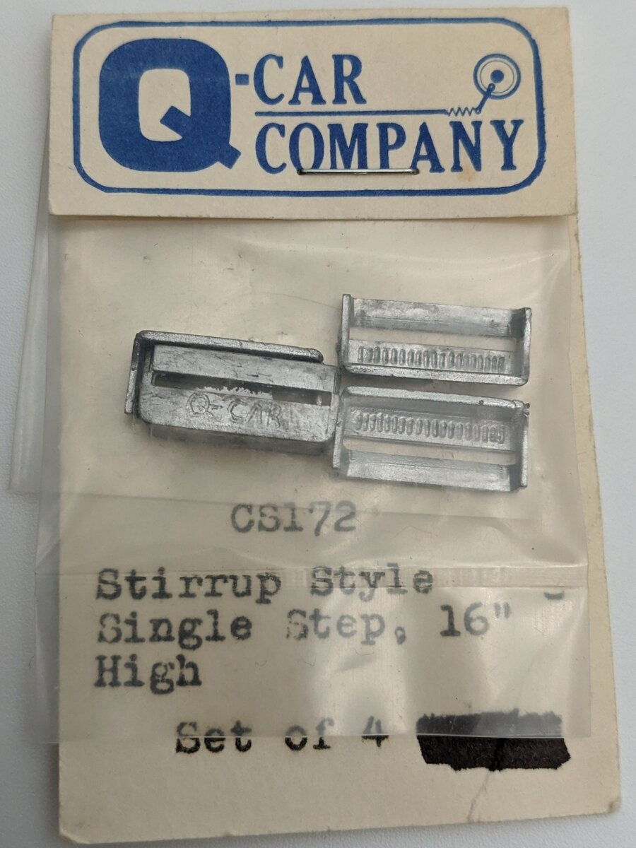 Q-Car Company CS172 Stirrup Style Single Step 16" High (4-Pack)