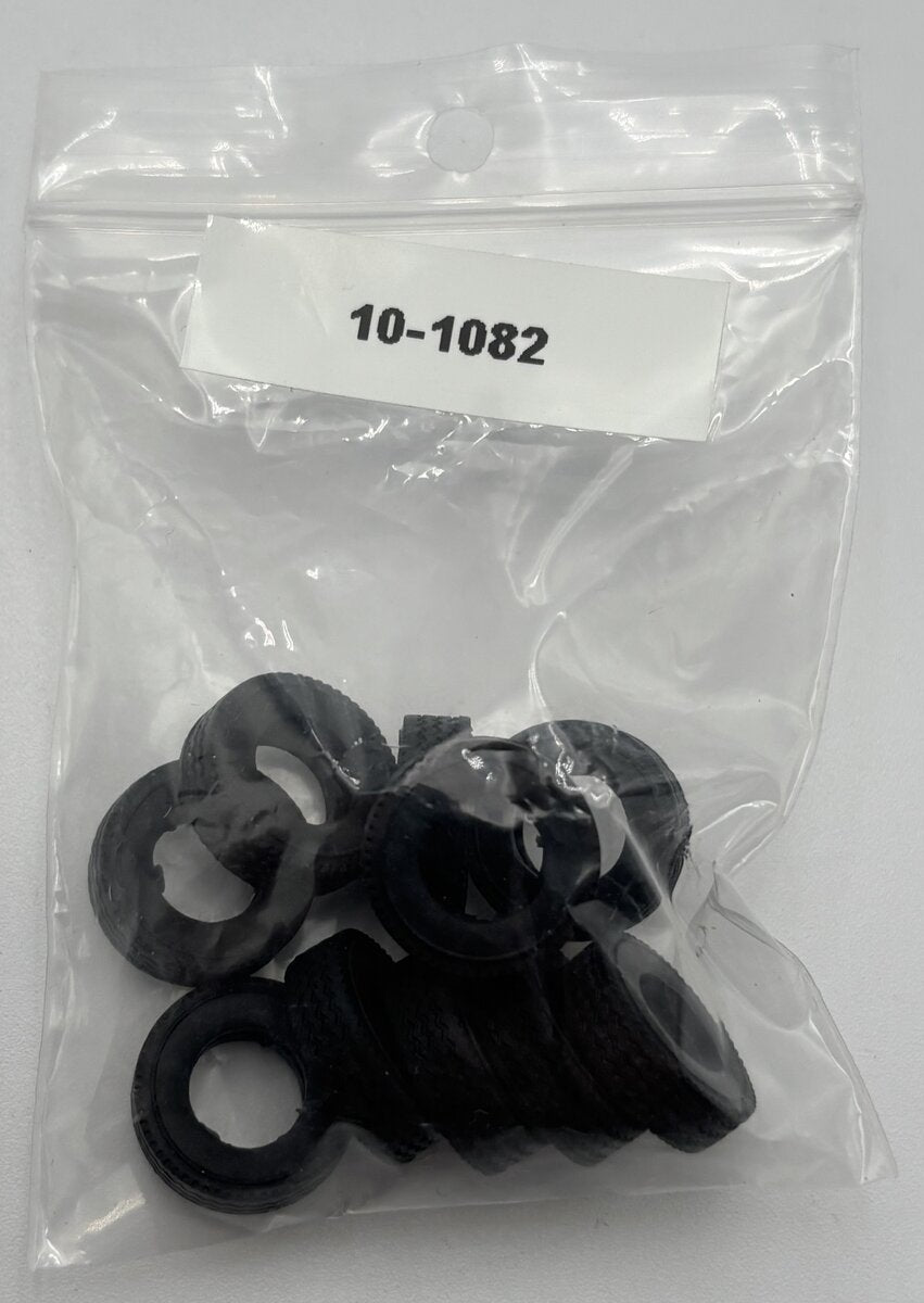 WSI 10-1082 1:50 Semi Low Loader Trailer Tires (Pack of 10)
