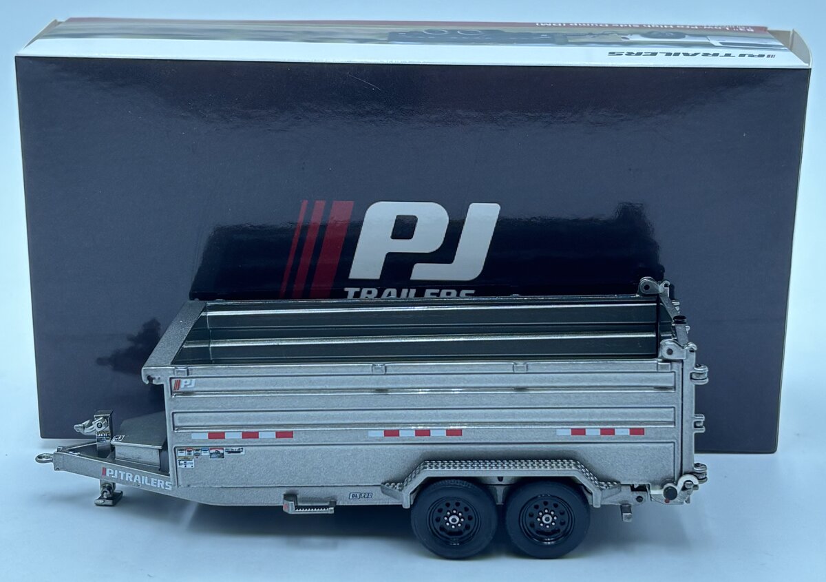 Weiss Brothers WBR035-1404 1:50 Grey PJ Trailers 83" Low-Pro High Side Dump (DM)