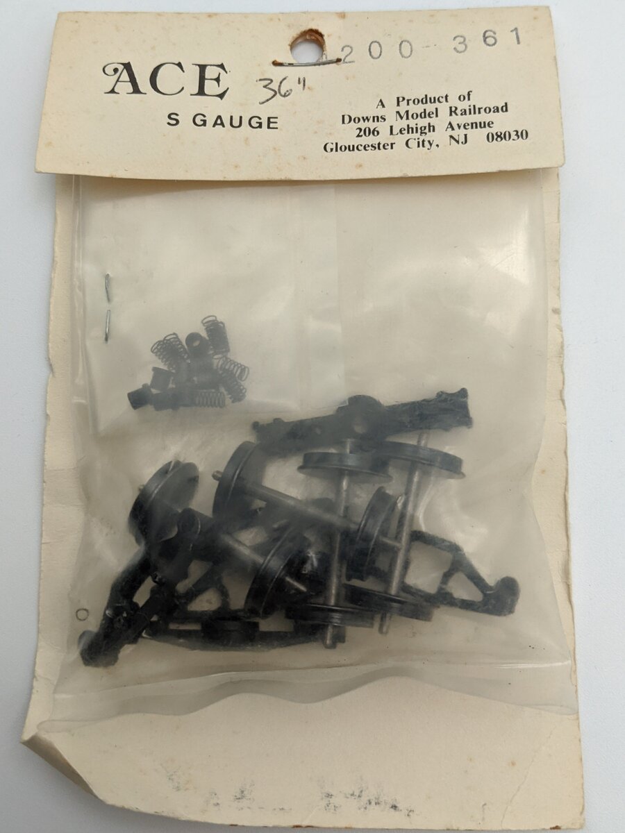 Downs Model RR 200-361 S Train Truck And Wheels Kit