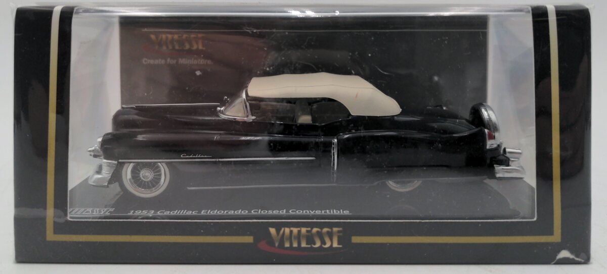 Sun Star 36268 1:43 1953 Cadillac Eldorado Closed Convertible Cobalt Blue