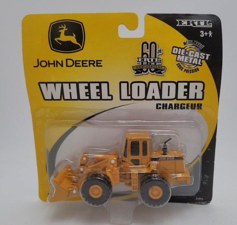 Ertl 37014 1:64 Scale Yellow John Deere Industrial Wheel Loader Die Cast Metal