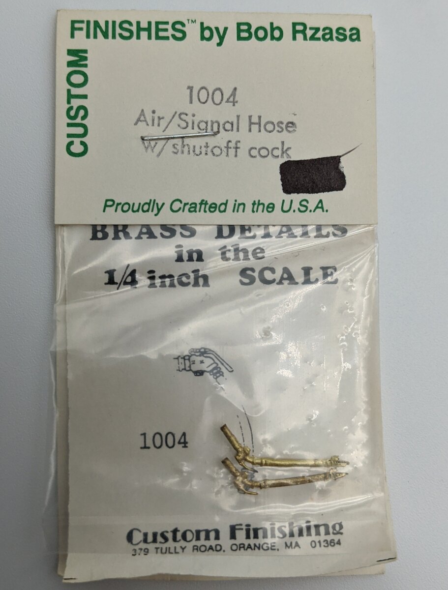 Custom Finishing 1004 O Air Signal Hose With Shutoff Cock