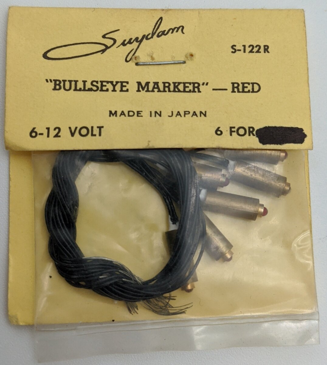 E. Suydam & Co S-122R Bullseye Marker Red 6-12 Volt (6-Pack)