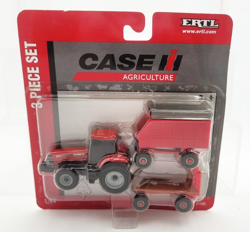 Ertl 37568 1:64 Scale Red Case IH Tractor Anhydrous Tank and Wagon (Set of 3)