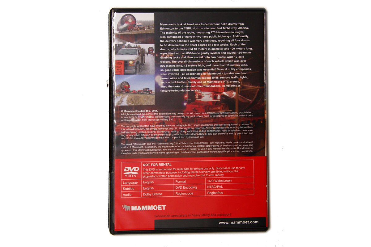 Mammoet On the Move - Mammoet Alberta Coke Drum Move DVD