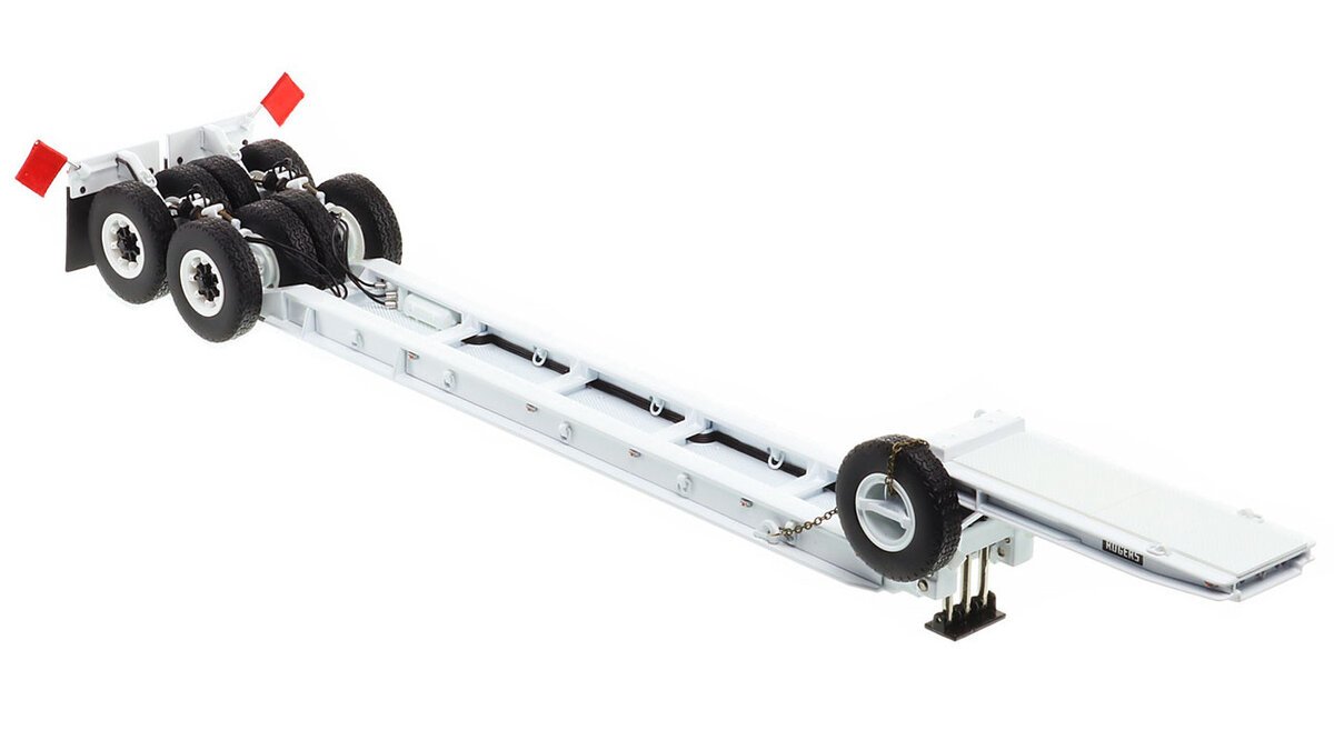 HHR HHR200-4 1:50 1950s Rogers 90-Ton Beam Trailer Clean Gloss White