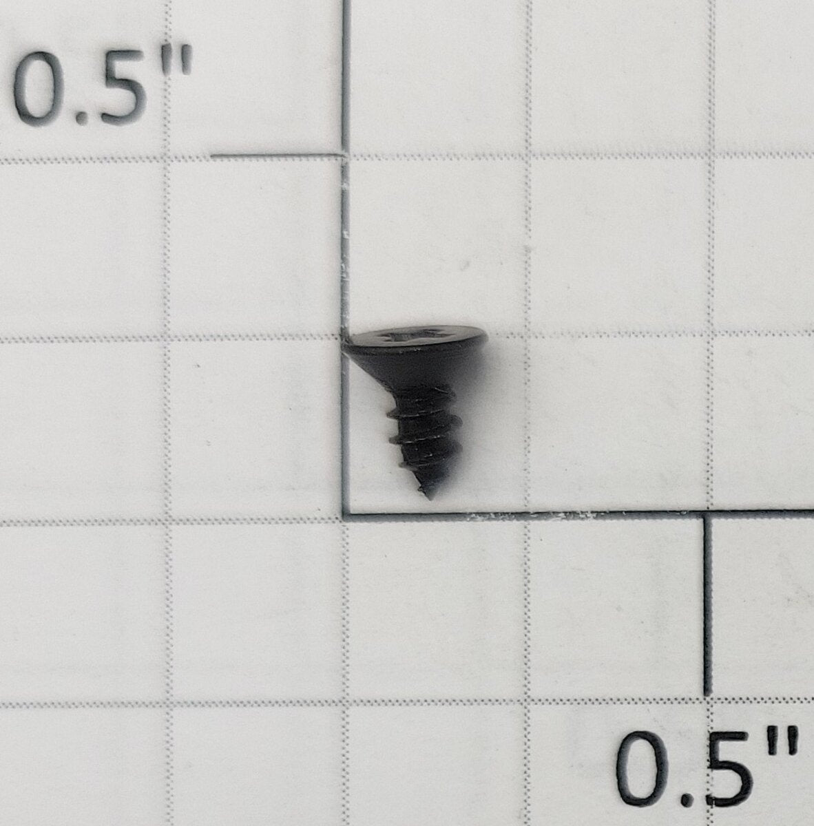 S-Helper #4 x 7/32" Black Phillips Flat Head Self Tapping Screw