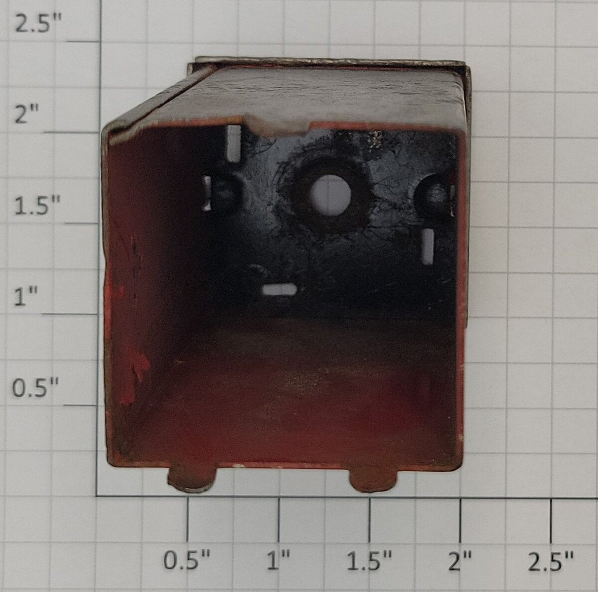 Marx MX-408-5 O Gauge Prewar Unfinished Dual Street Lamp Base Box w/ Top & Tabs