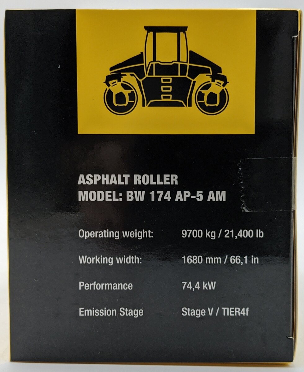 Bymo 42471 1:50 Bomag BW174AP-5 Asphalt Roller